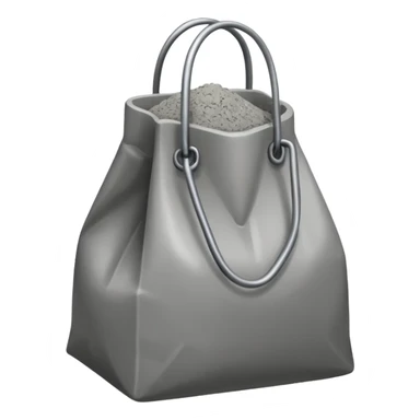 bag of concrete mix sticker