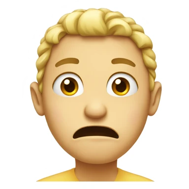 nervous face sticker