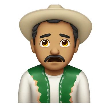 Mexican man that is crying sticker