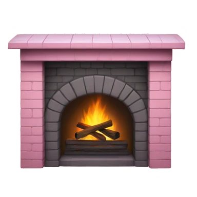 Winter Pink FirePlace sticker