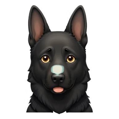 all black german shepherd saying ¨RIP¨ sticker
