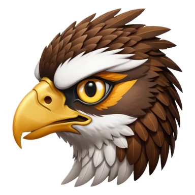 Cabeza de Alcón malvado sticker