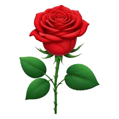 rose with the long stem sticker