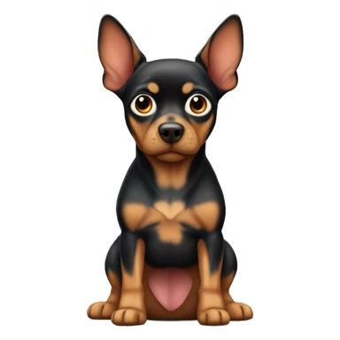 German pincher no tail sticker