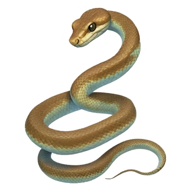 Blue viper snake white belly sticker