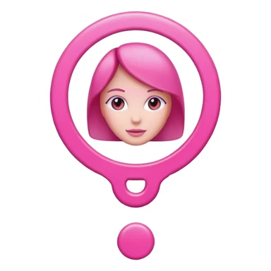 Pink Female Gender Sign  sticker