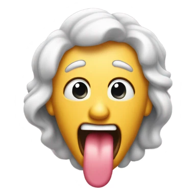 tongue out  face shaking  sticker