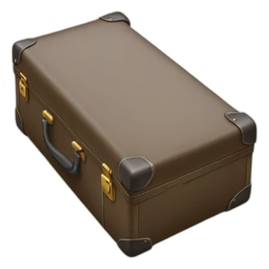 old suitcase empty open sticker