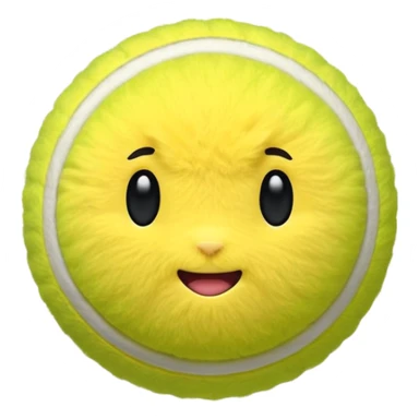 Tennis ball sticker