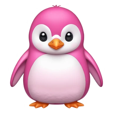 pink penguin sticker