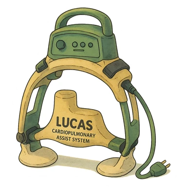 ghibli style Lund University Cardiopulmonary Assist System (LUCAS) device sticker