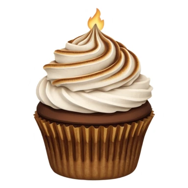 S’mores cupcake sticker