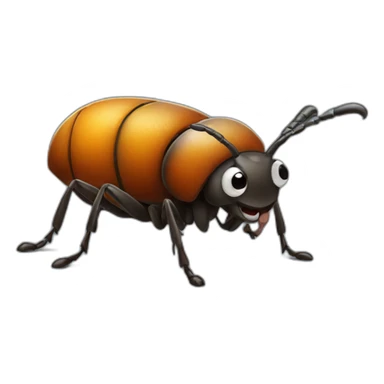 Funny bugs sticker