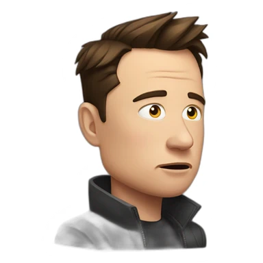 elon musk sad sticker