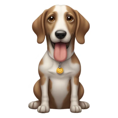 Perro salchicha gordo  bachicha está sentado a la orilla del mar  sticker