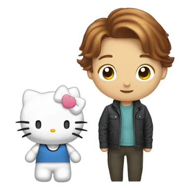 Hello Kitty and Dear Daniel sticker