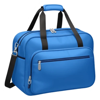 sac de sport bleu sans motif sticker