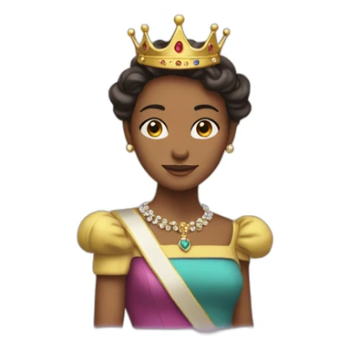 prinss in a small crown sticker