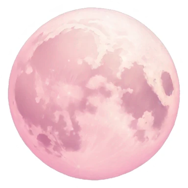 Pastel pink moon sticker