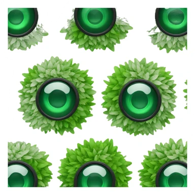 greenery and lens sticker