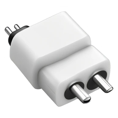 white stereo adapter mini jack to big jack for headphones  sticker