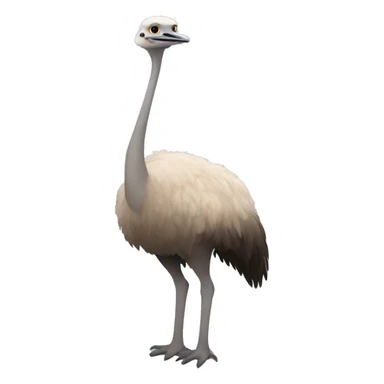 ostrich full body sticker