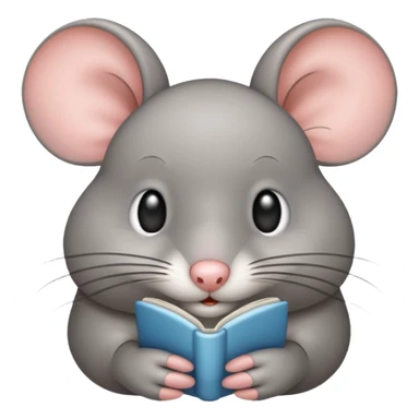 gray mouse sticker
