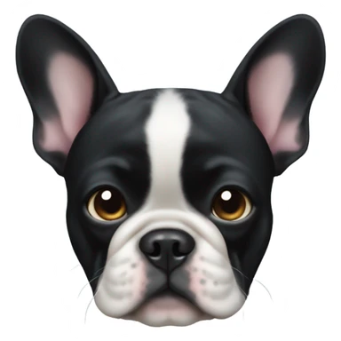 black french bulldog  sticker
