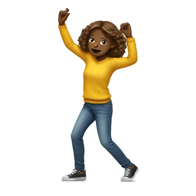 Girl hitting the dab sticker