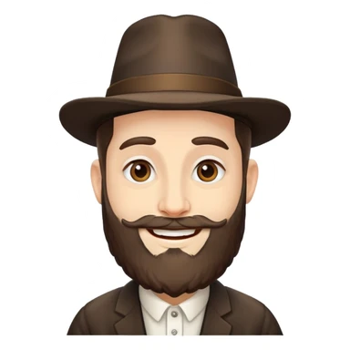 jewish rabbi face emoji sticker