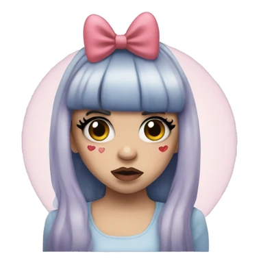 Melanie martinez  with Heart in eye sticker