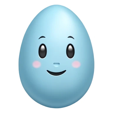 very light colored easter egg sticker