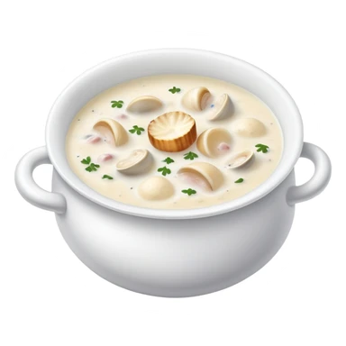 New England clam chowder sticker