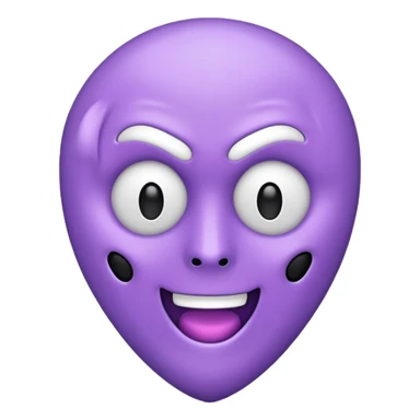 Light purple heart emoji with a Ghostface face sticker