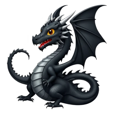 Dragón negro sticker