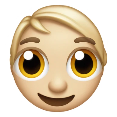 A peice of candy with a face sticker