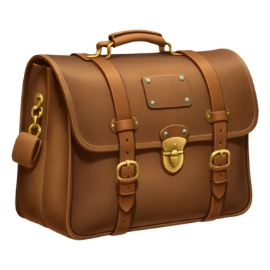 leather camp bag sticker