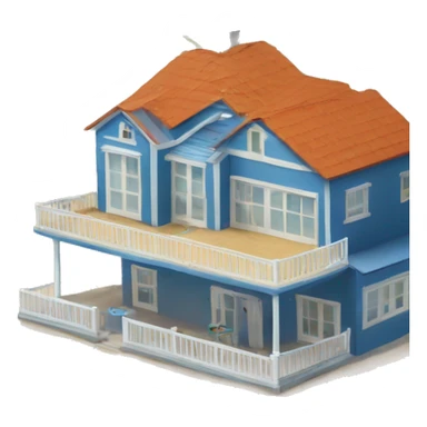 costal beach home sticker