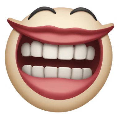 Crazy smile (mouth only) sticker