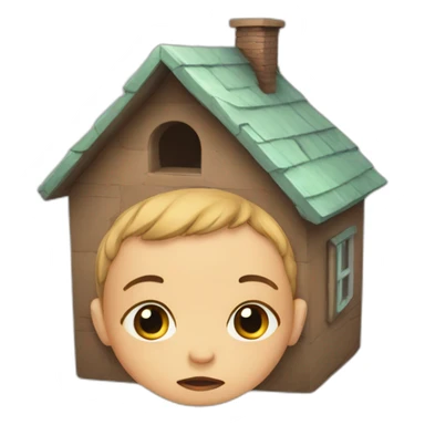 sad Baby house sticker