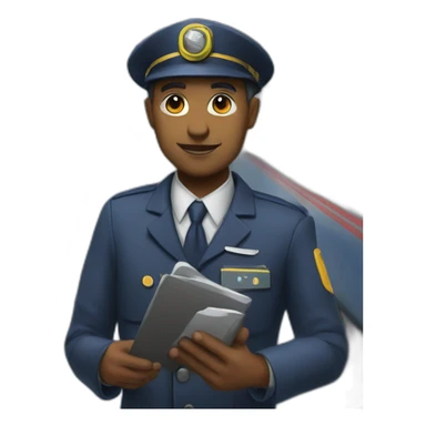 futuristic train stationmaster sticker