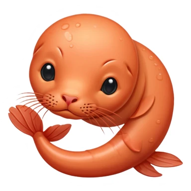 Una foca camarón sticker