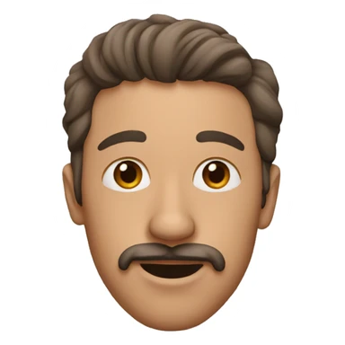 Man with dog’s nose sticker