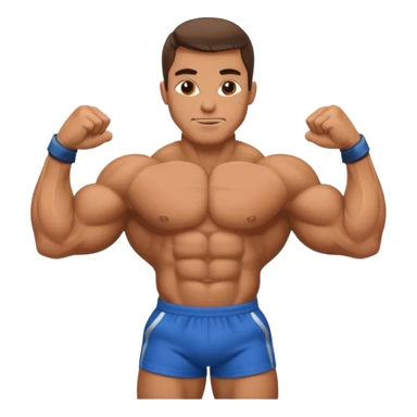 A bodybuilder sticker