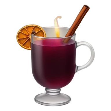 Mulled wine with star anise sticker
