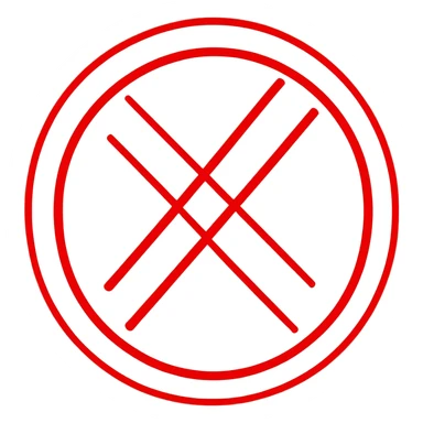 No one under 12 symbol, red circle with 12 inside with a diagonal line across it, prohibition sign sticker
