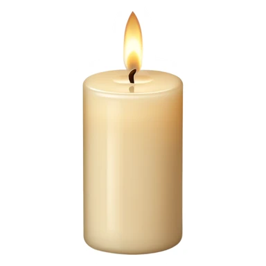 beige chanel candle  sticker