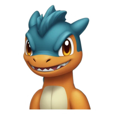 mega charizard with hair sticker