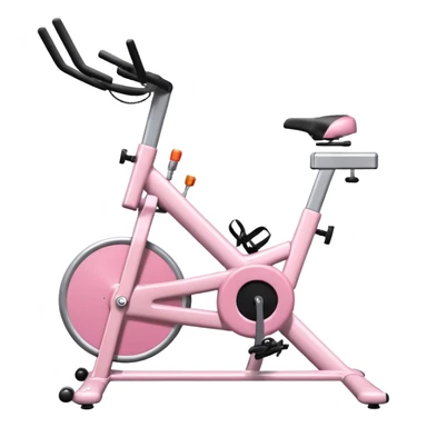 light pink stationary bike sticker