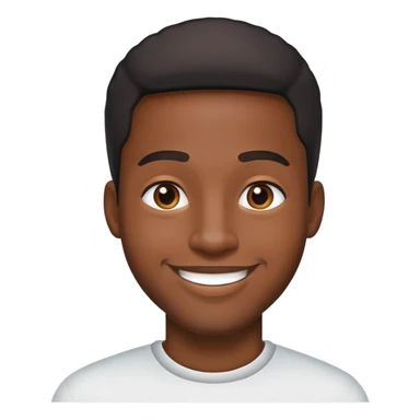 Black man with a friendly smile sticker